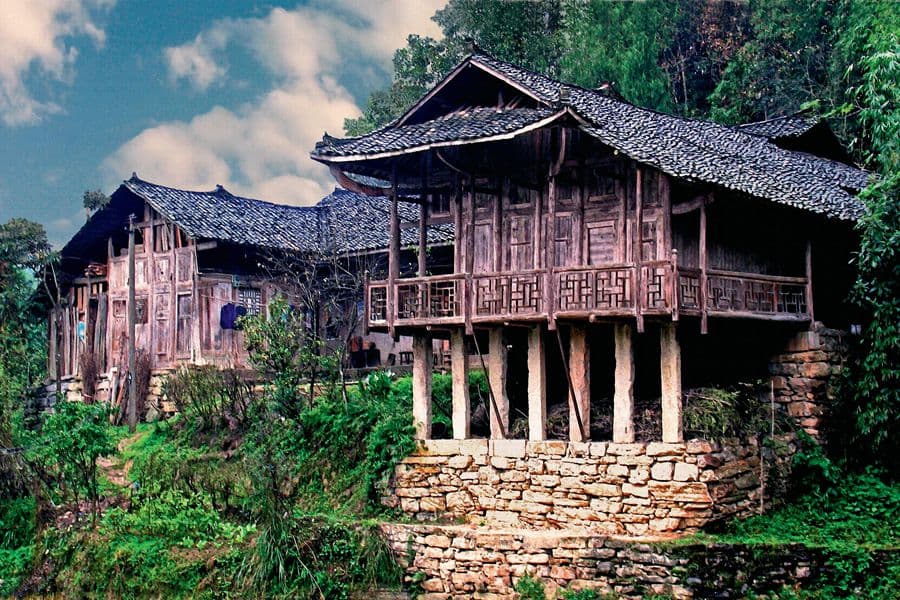 The Stilted Buildings of the Tujia People