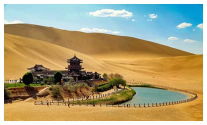 Mingsha Mountain and Crescent Lake - Gansu Attractions ...
