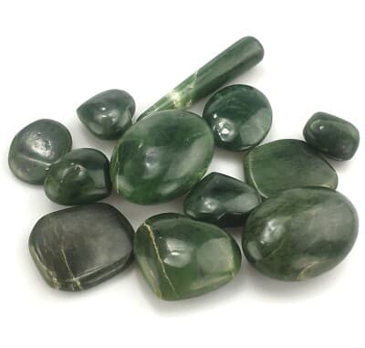 395 Grams Beautiful Mix Shapes Green Nephrite Jade Stone | eBay