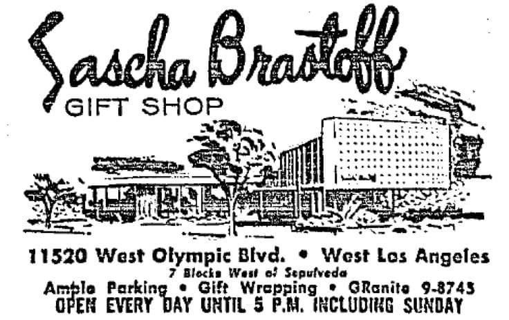Shacha Brastoff Aug 1959....Shacha Brastoff was Located on south ...