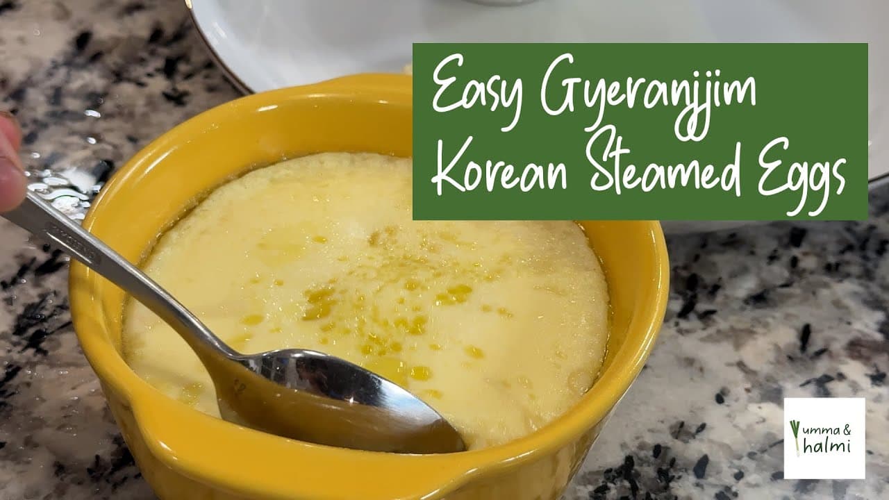 Easy Gyeranjjim (Korean Steamed Eggs) - Soft & Savory Korean Side Dish |  Umma & Halmi