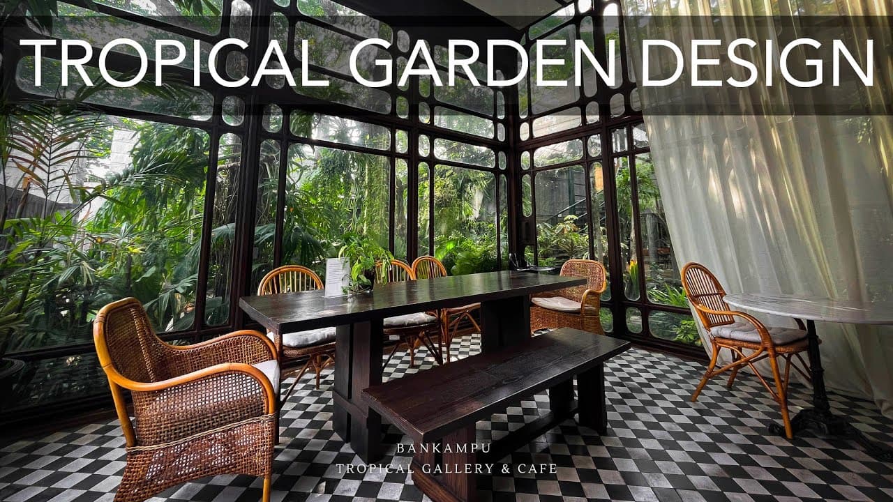 FOREST-style CAFE & TROPICAL GARDEN with 6 Landscaping TIPS | ft. Bankampu  Cafe