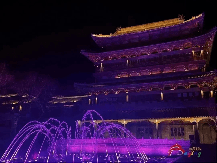 Beautiful Night Scenery in Beijing | Gubei Water Town