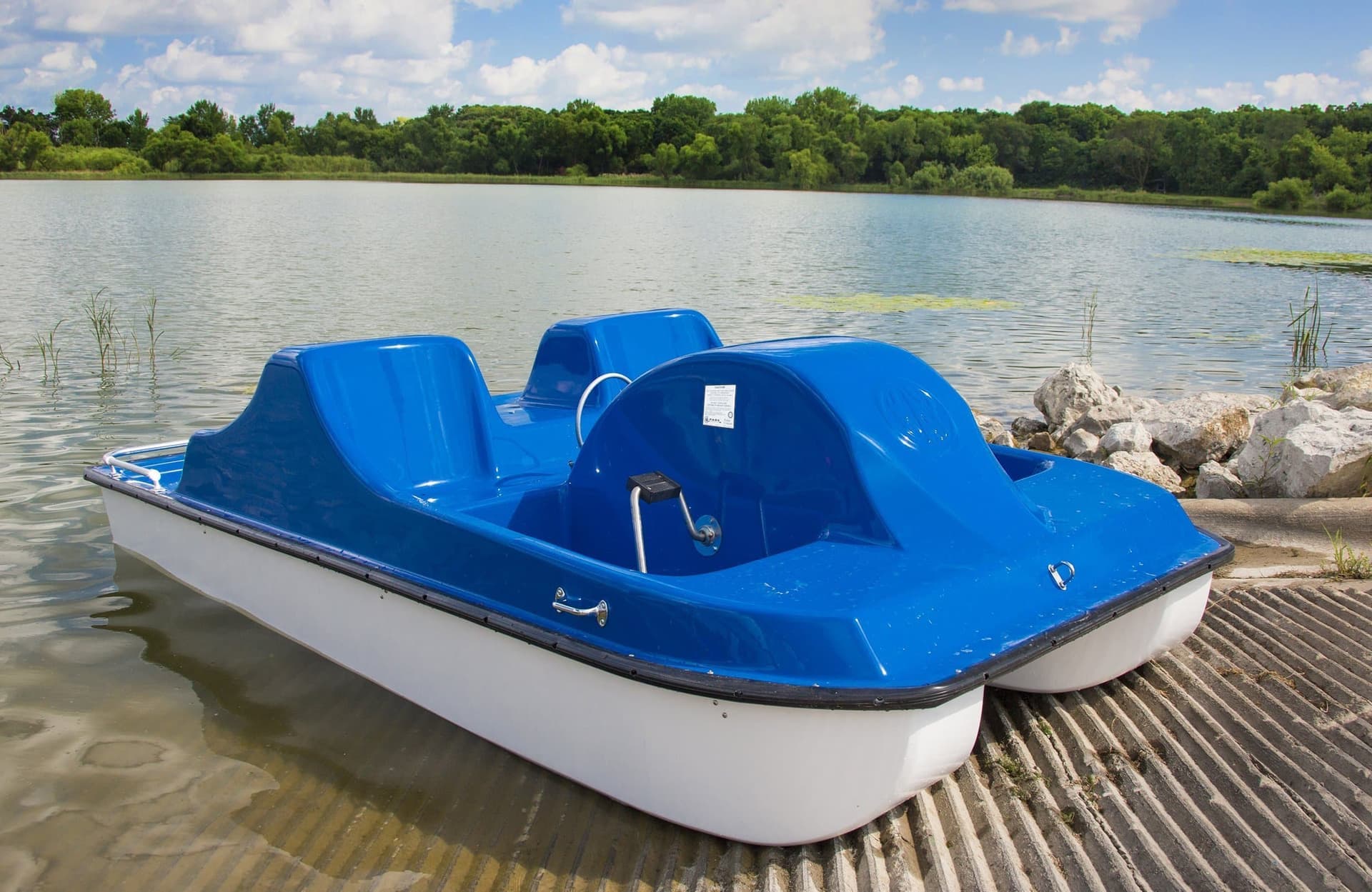 4-Person Fiberglass Pedal Boats