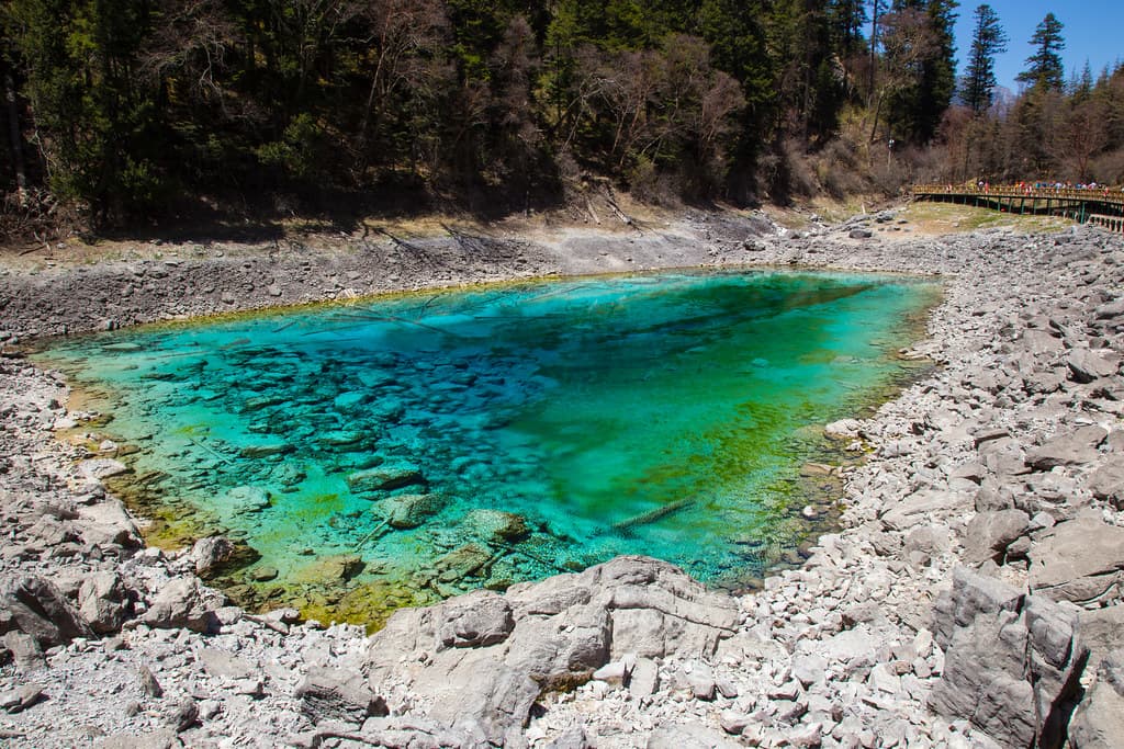 Five Colour Pond, Jiuzhaigou Valley | Five-Color Pond is one… | Flickr