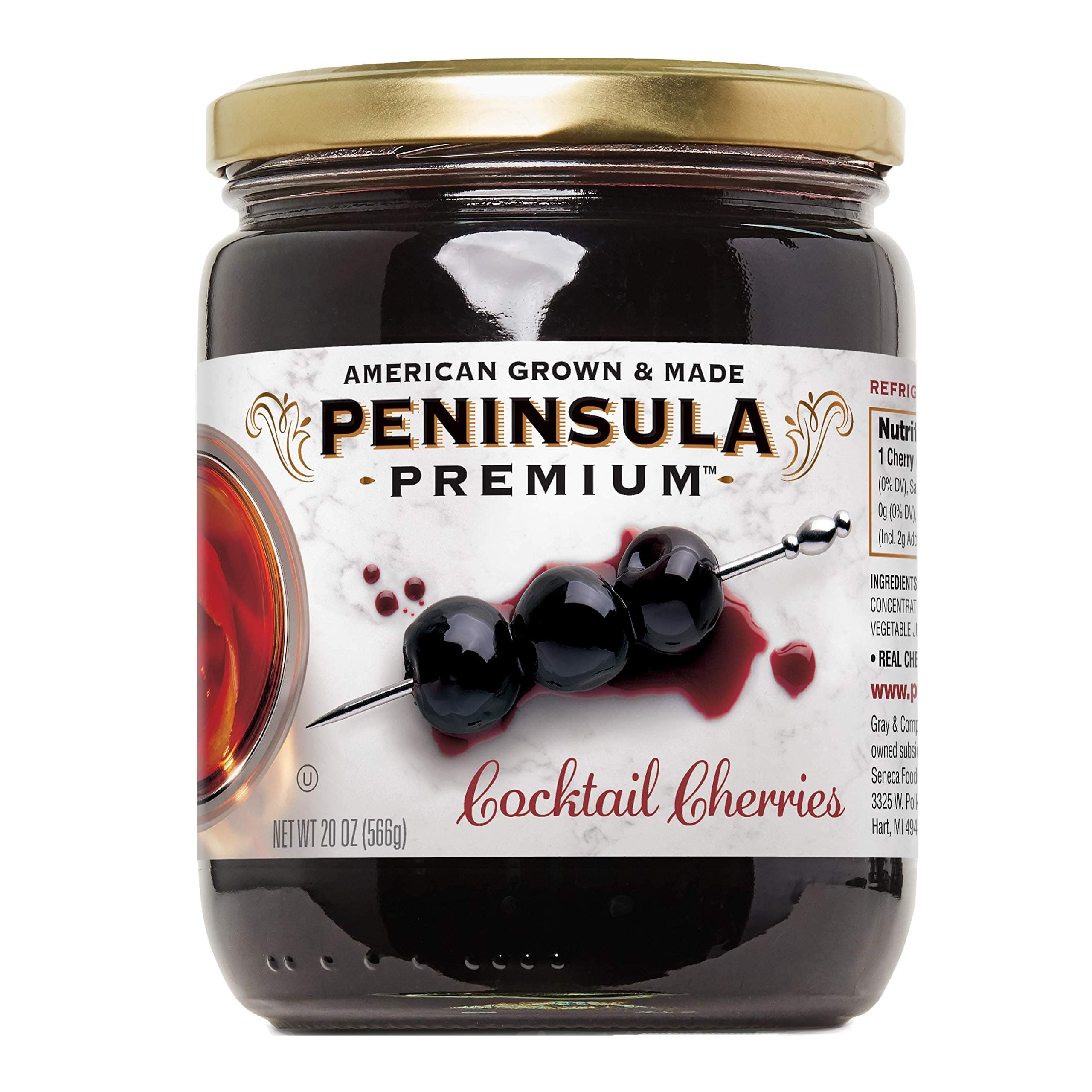 Amazon.com : Peninsula Premium Cocktail Cherries | Award Winning ...