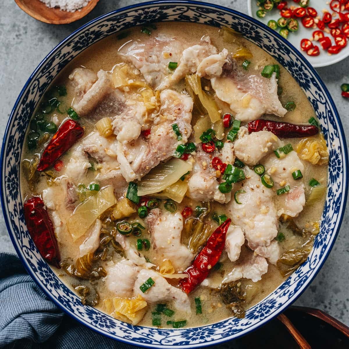 Suan Cai Yu (酸菜鱼, Sichuan Fish with Pickled Mustard Greens)