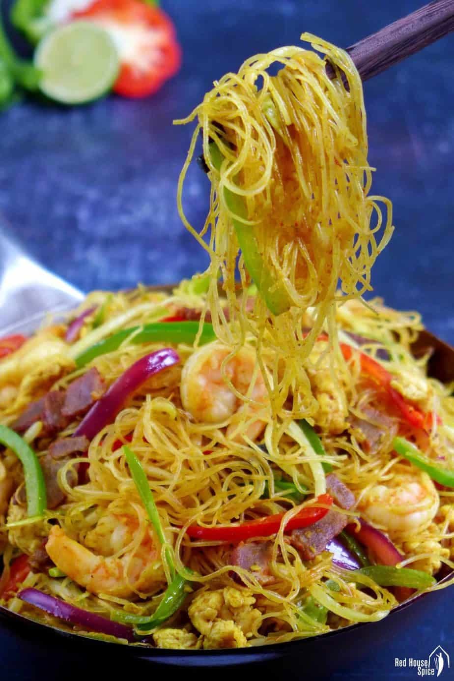 Singapore Mei Fun (Singapore Rice Noodles, 星洲米粉) - Red House Spice
