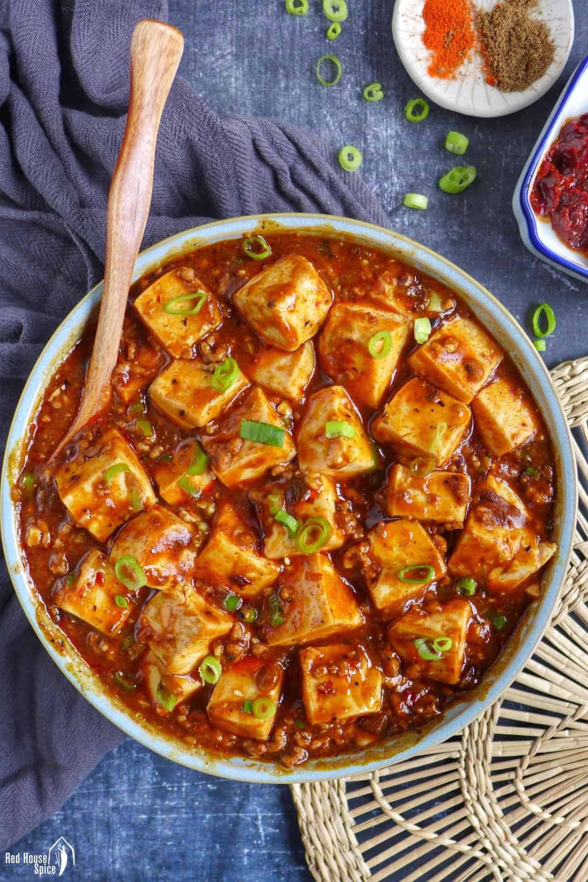 Mapo tofu, the authentic way (麻婆豆腐) - Red House Spice