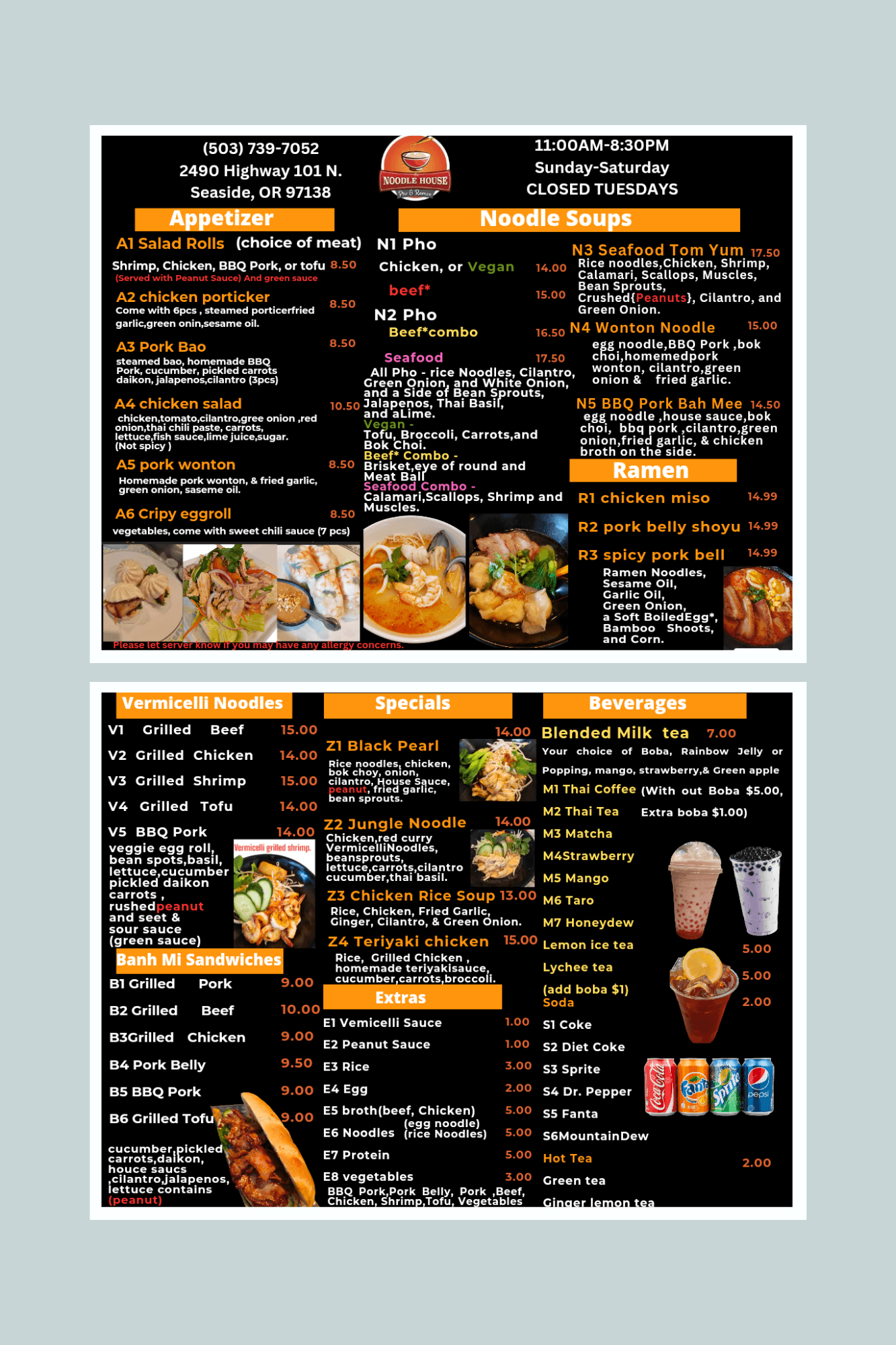 Noodles | The Noodle House | Seaside