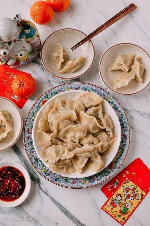 Shandong Pork and Fish Dumplings (Jiaozi)