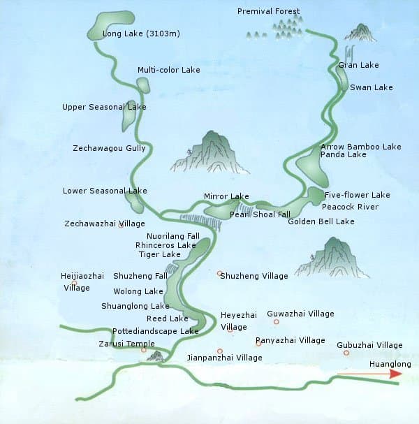 Jiuzhaigou National Park – Lakes, Waterfalls & Scenic Valleys