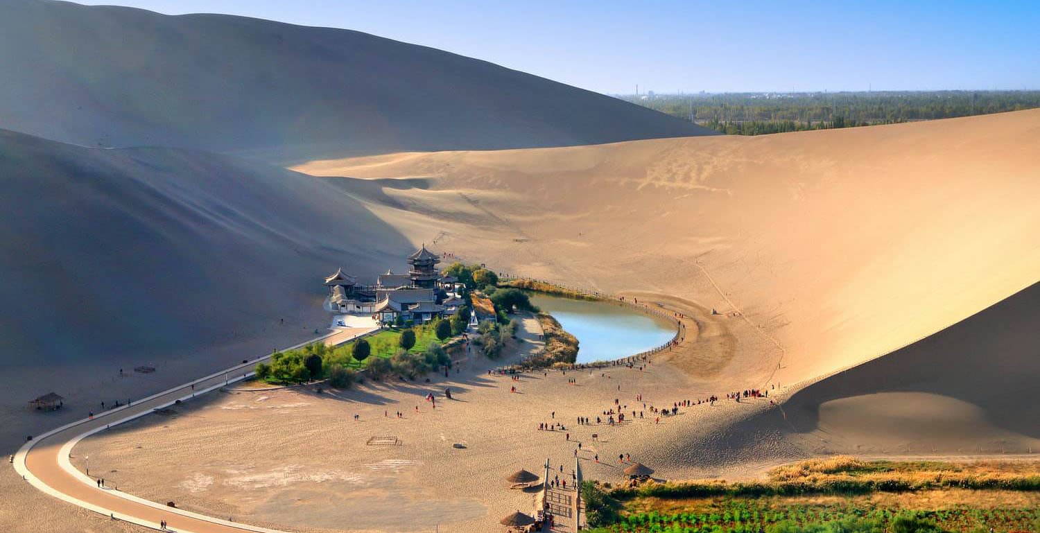 Singing Sand Dune and Crescent Lake