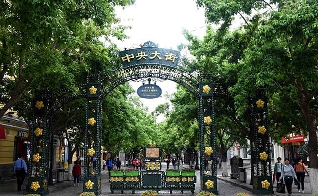 Central Street - a walk street full of Russian feature
