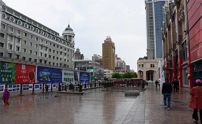 Central Street - a walk street full of Russian feature