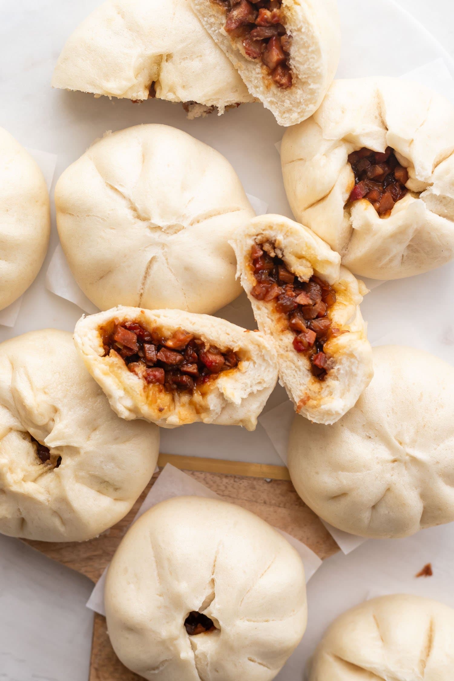 Homemade Char Siu Bao (Steamed BBQ Pork Buns)