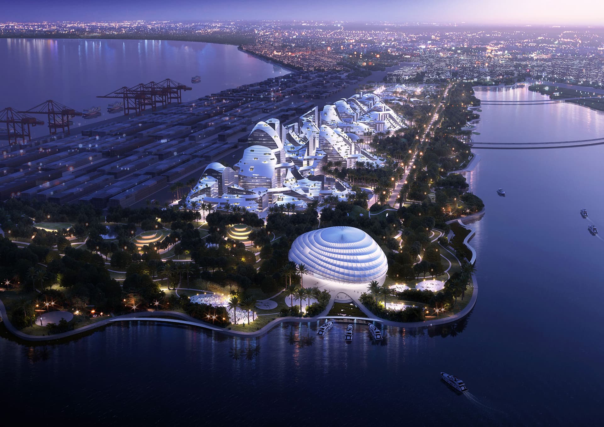 A new city on the sea. Tencent Campus proposal by MVRDV | METALOCUS