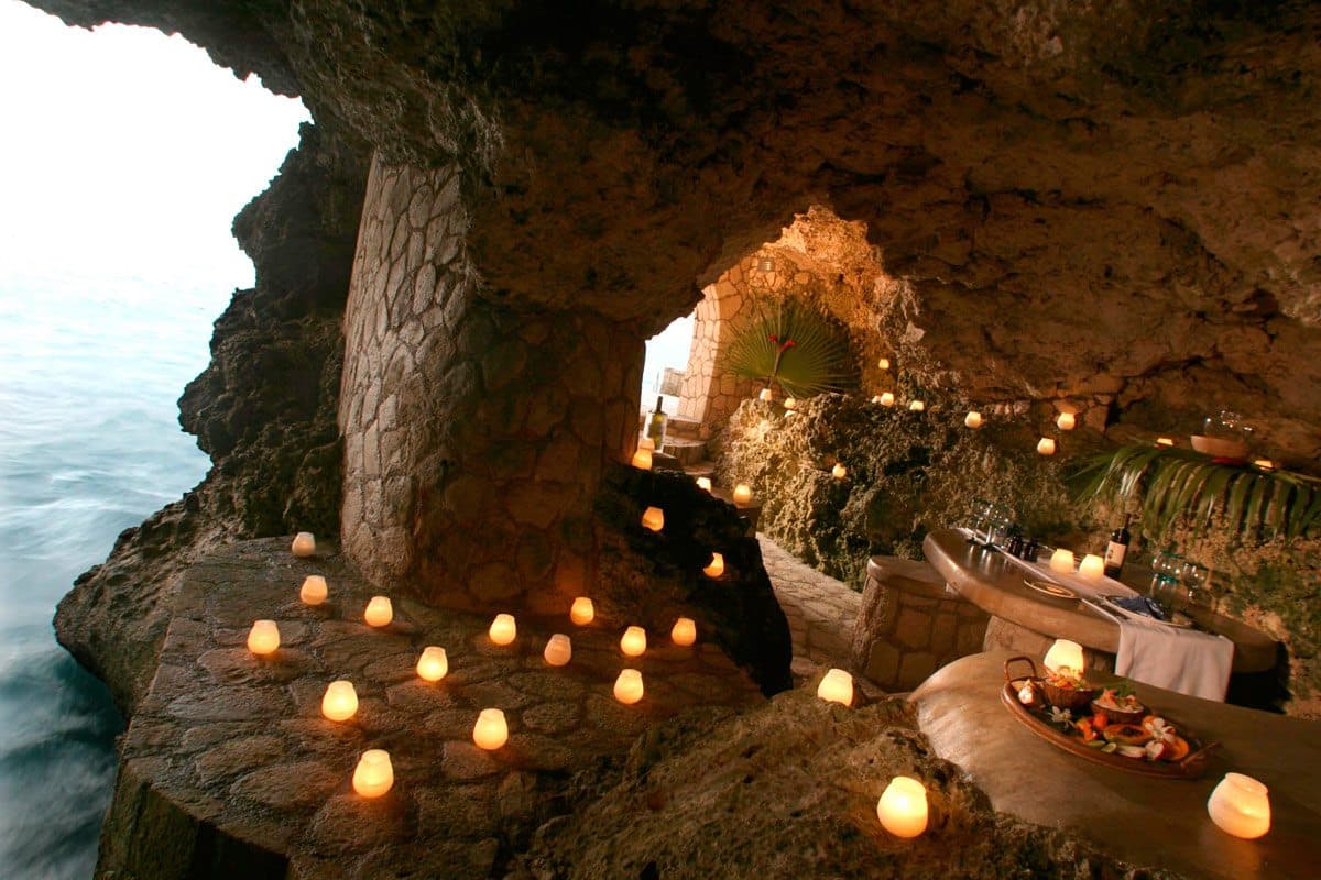 The Caves Hotel: Private Dining For Couples - Resort In Negril ...